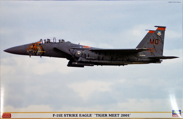 Hasegawa 07318 F-15E Strike Eagle Tiger Meet 2005 1/48 Scale Kit (4967834073180)