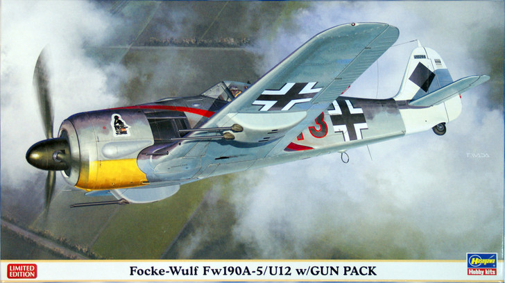 Hasegawa 07320 Focke-Wulf Fw190A-5/U12 with Gun Pack 1/48 Scale Kit (4967834073203)
