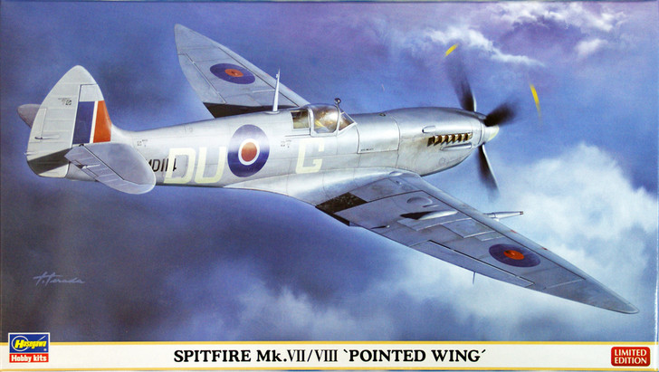 Hasegawa 07321 Spitfire Mk.VII/VIII Pointed Wing 1/48 Scale Kit (4967834073210)
