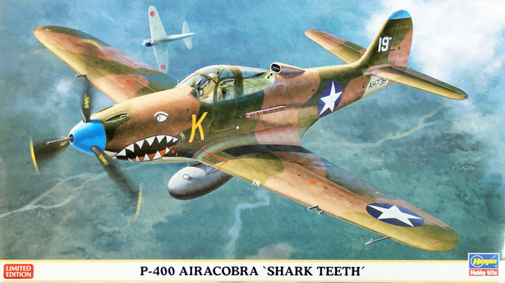 Hasegawa 07324 P-400 Airacobra Shark Teeth 1/48 Scale Kit (4967834073241)