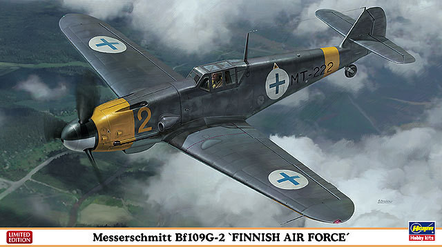 Hasegawa 07329 Messerschmitt Bf109G-2 Finnish Air Force 1/48 Scale Kit (4967834073296)