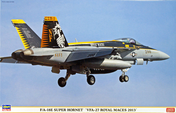 Hasegawa 07348 F/A-18E Super Hornet VFA-27 Royal Maces 2013 1/48 Scale Kit (4967834073487)