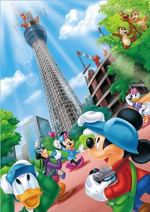 Tenyo Japan Jigsaw Puzzle T-1000-809 Disney Tokyo Sky Tree Welcome Mickey  (1000 Pieces)