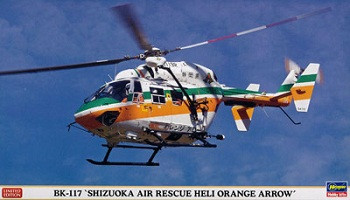 Hasegawa 08231 BK-117 Helicopter Shizuoka Air Rescue 1/32 Scale Kit (4967834082311)