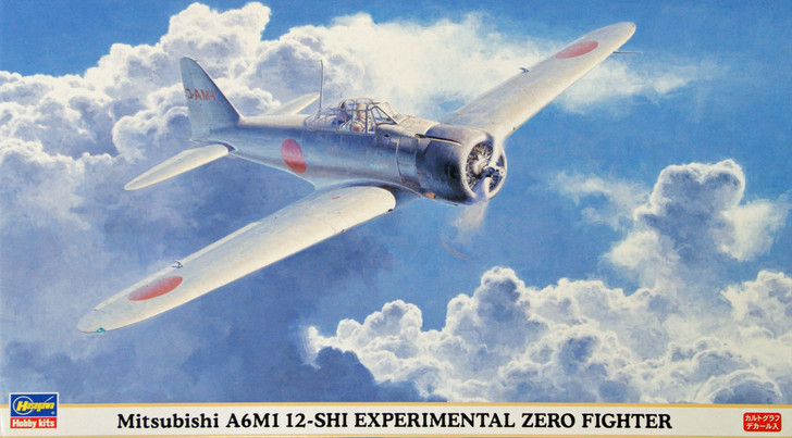 Hasegawa 09840 Mitsubishi A6M1 12-SHI EXPERIMENTAL ZERO 1/48 scale kit (4967834098404)