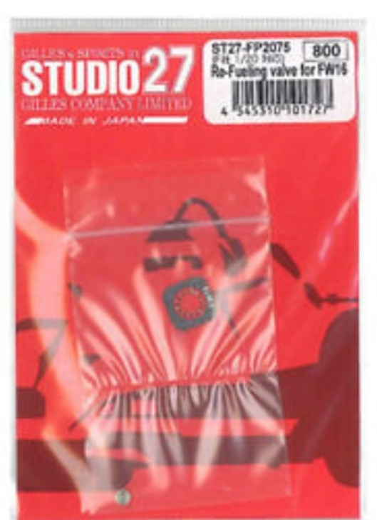 Studio27 ST27-FP2075 Williams FW116 Refuling cap Detail up Set 1/20 (01727)