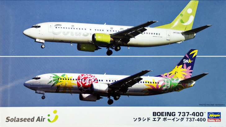 Hasegawa 10694 Solaseed Air BOEING 737-400 1/200 scale kit AKS (4967834106949)