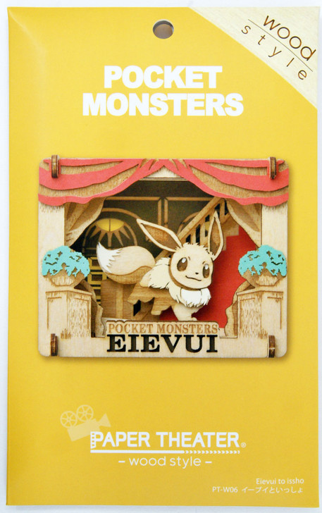 Ensky Paper Theater PT-W06 Wood Style Pokemon Eevee