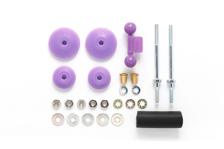 Tamiya 95518 Mini 4WD Large Dia. Stabilizer Head Set (11mm/15mm) (Purple)