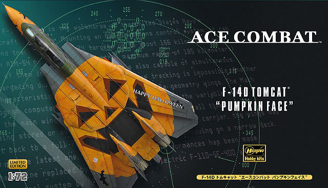 Hasegawa SP309 Ace Combat F-14D Tomcat Pumpkin Face 1/72 Scale Kit (4967834521094)