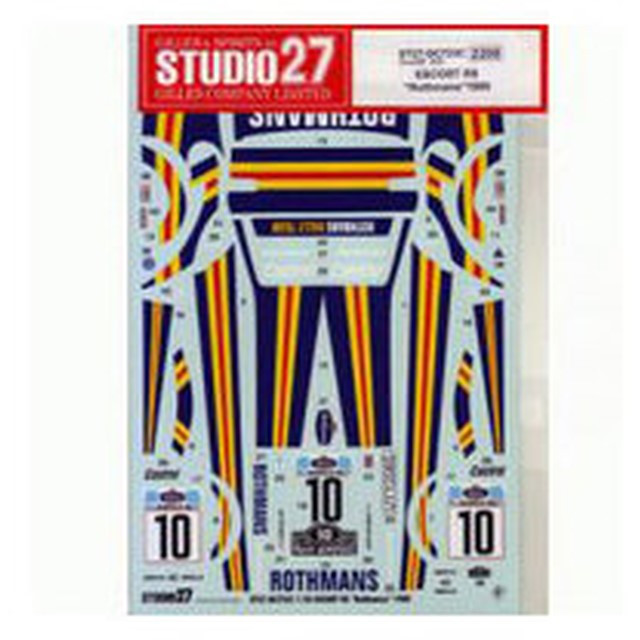 Studio27 ST27-DC723C Ford Escort RS Rothmans 1980 Decal 1/24 (07234)