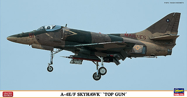 Hasegawa 07358 A-4E/F Skyhawk TOP GUN 1/48 Scale Kit (4967834073586)