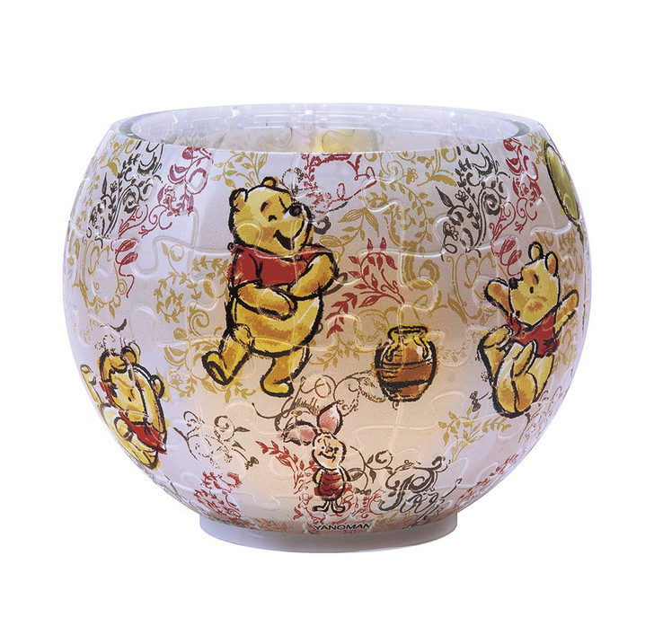 Yanoman 3D LED Lamp Shade Puzzle 2201-22 Disney Art of Winnie the Pooh (80 Pieces)