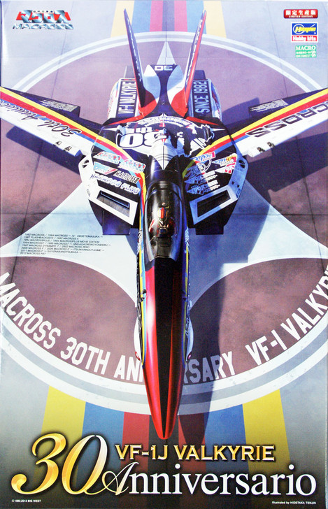 Hasegawa 65824 Macross VF-1J Valkyrie Macross 30th Anniversary 1/48 Scale Kit (4967834658240)