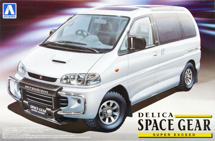 Aoshima 09642 Mitsubishi Delica Space Gear Super Exceed 1/24 Scale Kit (4905083009642)