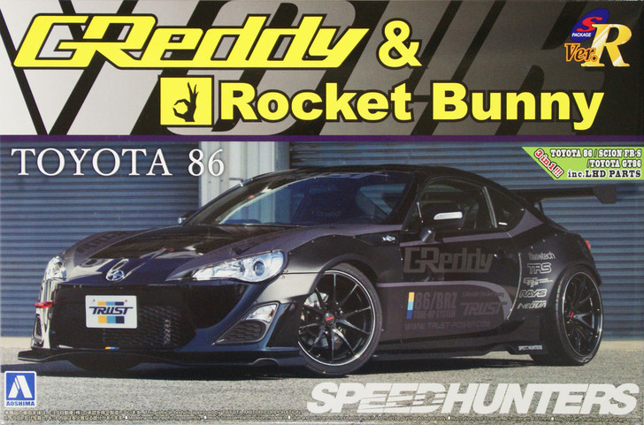 Aoshima 07631 TOYOTA 86 2012 Greddy&Rocket Bunny Volk Racing Version 1/24 Scale Kit