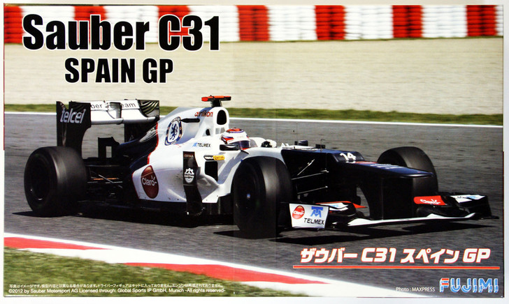 Fujimi GP SP28 F1 Sauber C31 Spain GP with Driver Figure 1/20 scale kit (4968728091624)