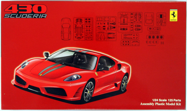 Fujimi RS-SP4 Ferrari F430 Scuderia DX with Etching Parts 1/24 Scale Kit (4968728125848)