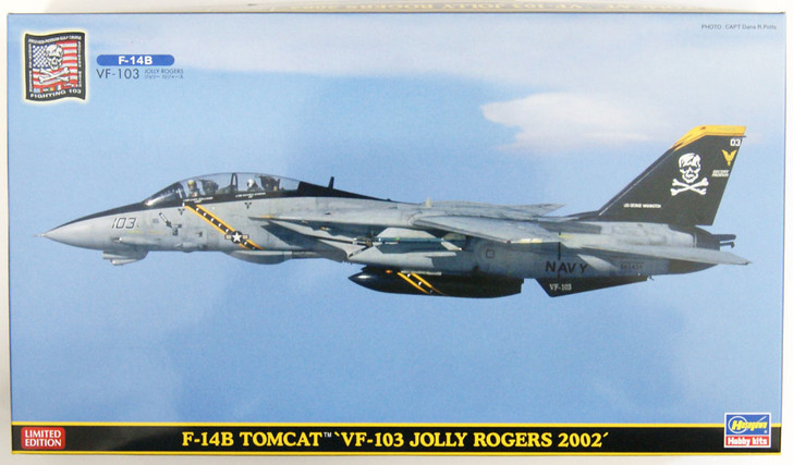 Hasegawa SP454 F-14B TOMCAT VF-103 JOLLY ROGERS 2002 WITH PATCH 1/72 Scale Kit