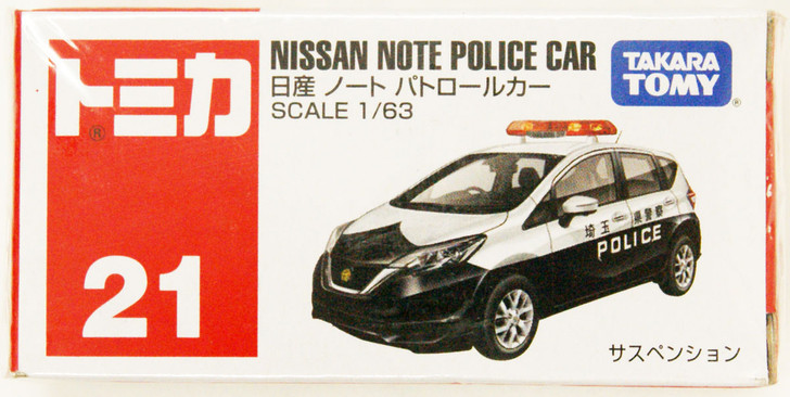 Takara Tomy Tomica 21 Nissan Note Police car