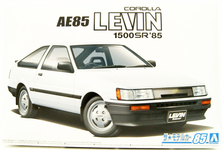 Aoshima 59685 The Model Car 085 Toyota AE85 Corolla Levin 1500SR '85 1/24 Scale Kit