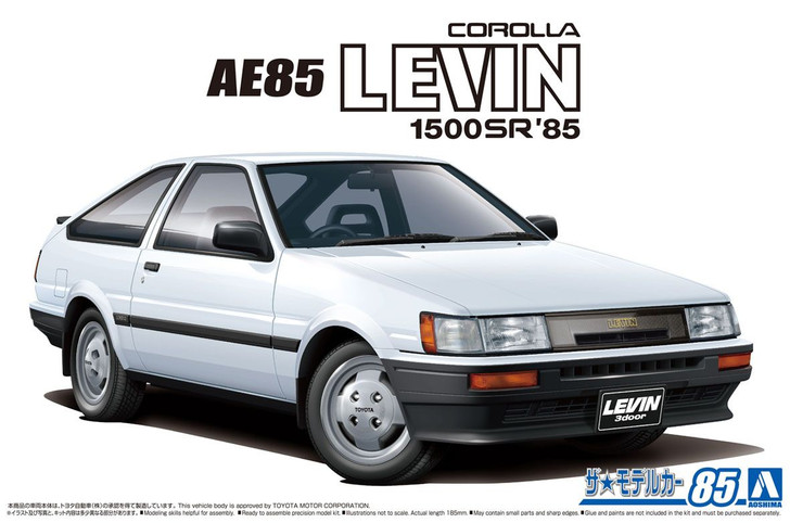 Aoshima The Model Car 1/24 Toyota AE85 Corolla Levin 1500SR '85 Plastic Model