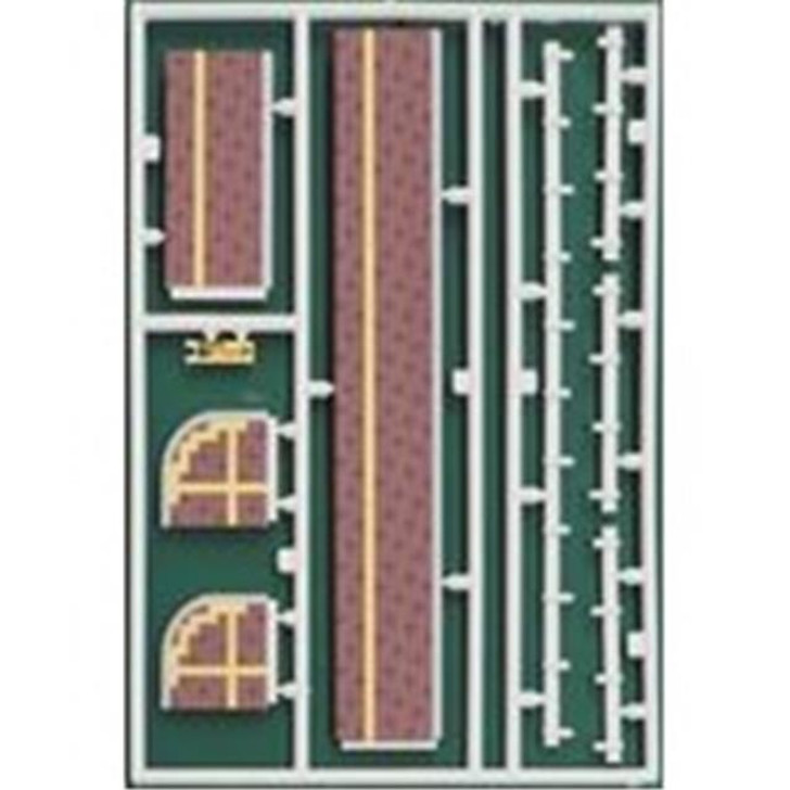 Greenmax No.2541 Sidewalk Set (Red/Speckle Pattern) (1/150 N scale)