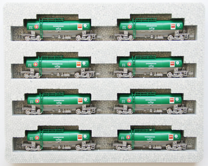 Kato 10-1167 Tank Car TAKI 1000 ENEOS (Green)  8 Cars Set B (N scale)