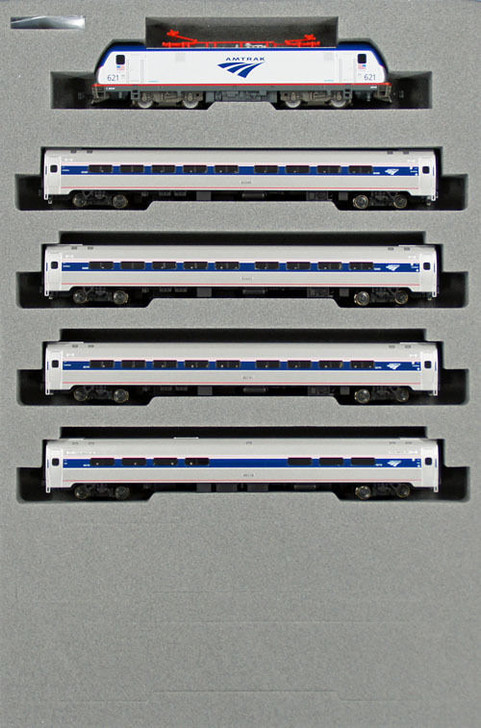 Kato 10710-2 (10-710-2) Amtrak ACS-64 & Amfleet I Coach 5 Cars Set (