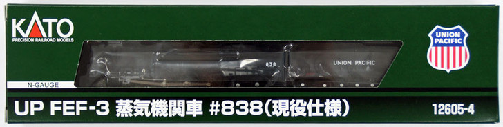 Kato 12605-4 UP FEF-3 Steam Locomotive #838 (Active Model) (N scale)