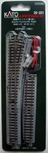 Kato N Scale Track Kato N Scale #4 Turnout Right EP481-15L With