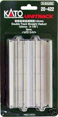 Kato 20-422 124mm(4 7/8') Double Viaduct Track WS124V (N scale)