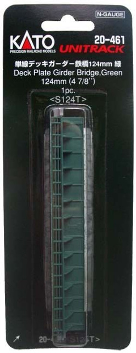 Kato 20-461 124mm (4 7/8') Deck Plate Girder Bridge (Green) (N scale)