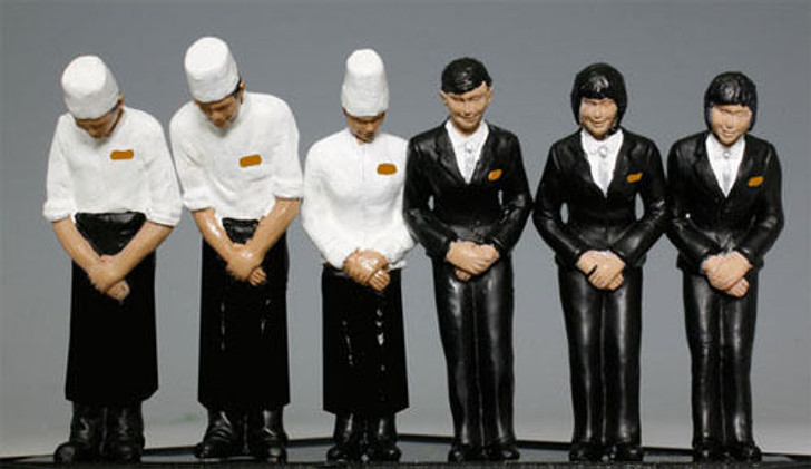 Kato 24-282 Model People 'Dining Car Staff (Twilight Express)' (N scale)