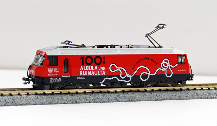 Kato 3101 Alpine Locomotive Ge4/4 III 'Albura Line 100th Anniv. Ver.' (N scale)