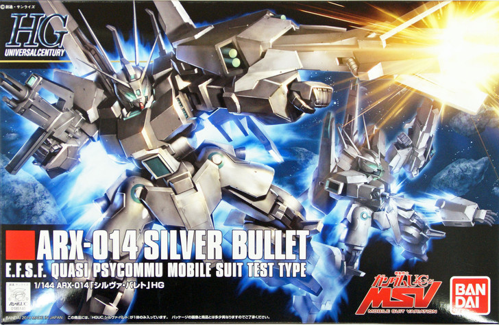 Bandai HGUC 170 Gundam ARX-014 SILVER BULLET 1/144 Scale Kit