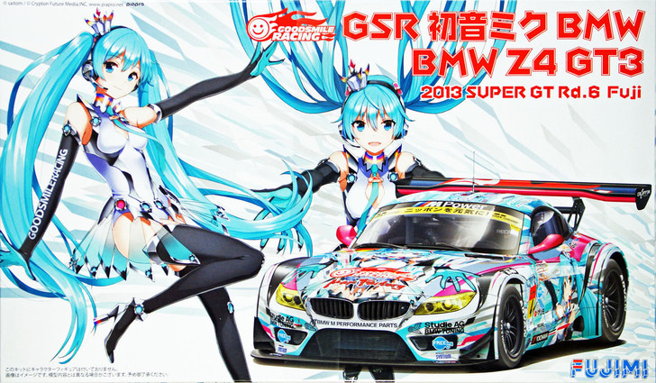Fujimi 170107 BMW Z4 GT3 Hatsune Miku 2013 Super GT Rd. 6 Fuji 1/24 Scale Kit (4968728170107)