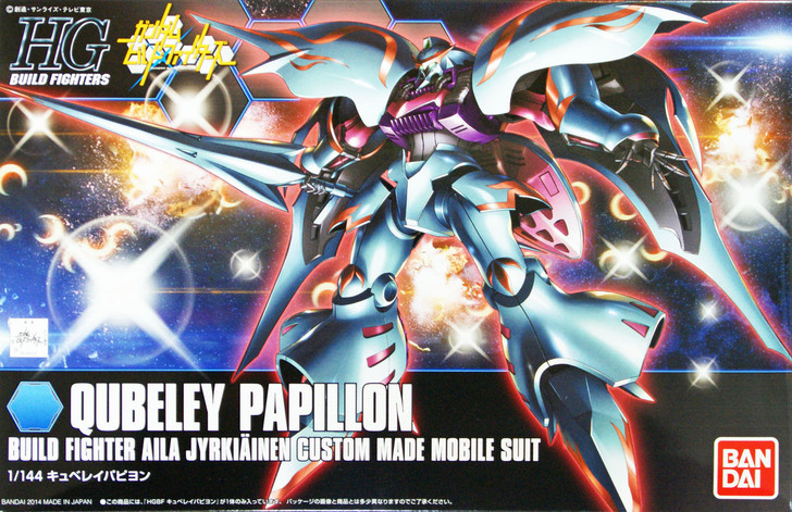 Bandai HG Build Fighters 011 QUBELEY PAPILLON 1/144 Scale Kit (4543112851789)