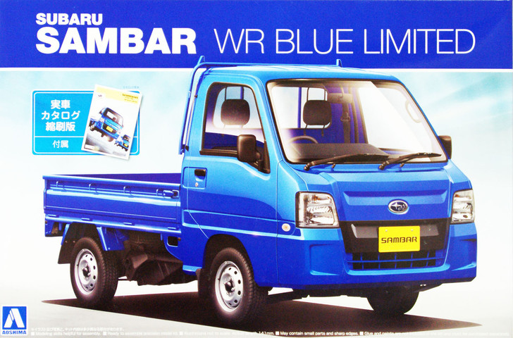 Aoshima 07402 Subaru Sambar WR Blue Limited 1/24 Scale Kit (4905083007402)