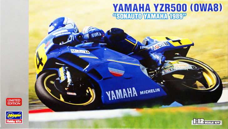 Hasegawa 21709 Yamaha YZR500 (OWA8) Sonauto Yamaha 1989 1/12 Scale Kit  (Limited Edition)