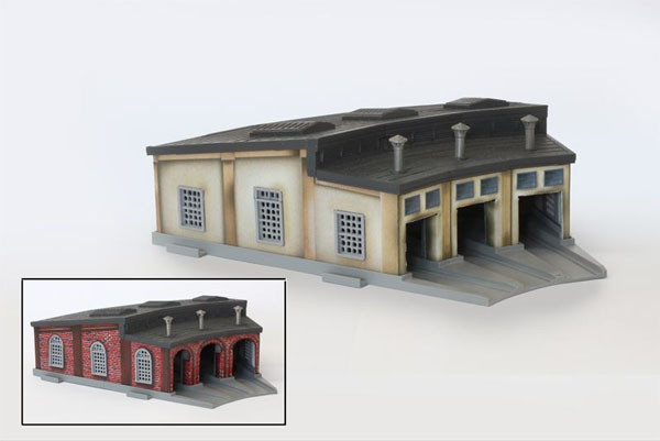 Rokuhan S038 Z Scale Roundhouse (1/220 Z Scale)