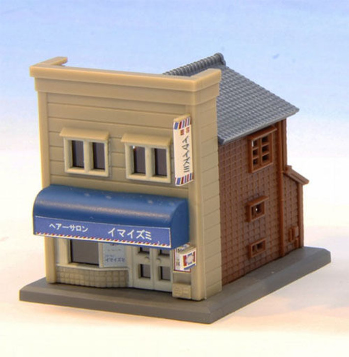 Rokuhan S039-1 Z Scale Store A (Beige/ Blue) (1/220 Z Scale)