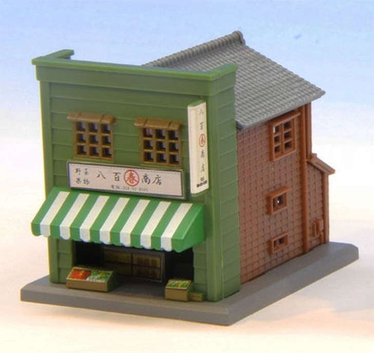 Rokuhan S040-1 Z Scale Store B (Green) (1/220 Z Scale)