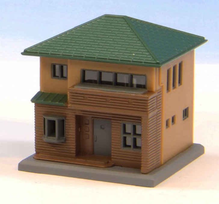 Rokuhan S044-2 Z Scale Two-Storied House C (Brown) (1/220 Z Scale)