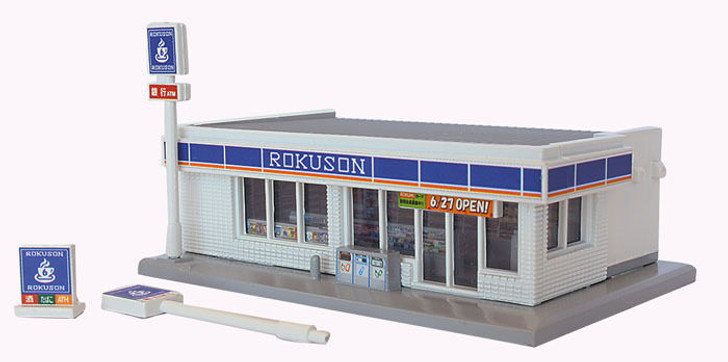 Rokuhan S049-2 Z Scale Convenience Store (White) (1/220 Z Scale)