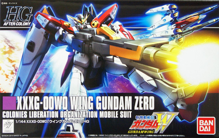 Bandai HGUC 174 Gundam XXX-00W0 WING Gundam ZERO 1/144 Scale Kit