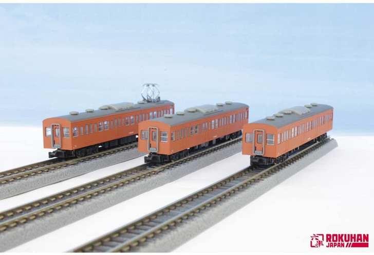 Rokuhan T022-8 JNR Series 103 Orange Chuo Line Type 3 Cars Add-on Set (Z Scale)