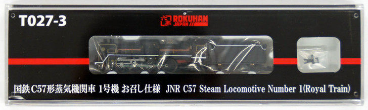 Rokuhan T027-3 Z Scale JNR Steam Locomotive Type C57 Number 1 (Royal Train)