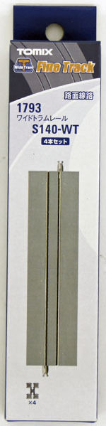 Tomix 1793 Wide Tram 140mm Straight Track S140-WT (4 Pieces) (N scale)