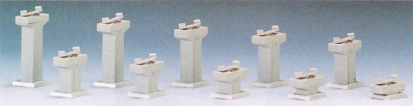 Tomix 3016 Concrete Pier Set (10 Piers in different heights) (N scale)